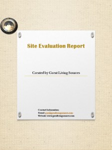 site evaluation report